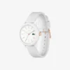 Montres Lacoste.12.12 à bracelet en silicone blanc