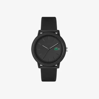 Montres Lacoste.12.12 à bracelet en silicone noir