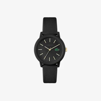Montres Lacoste.12.12 à bracelet en silicone noir