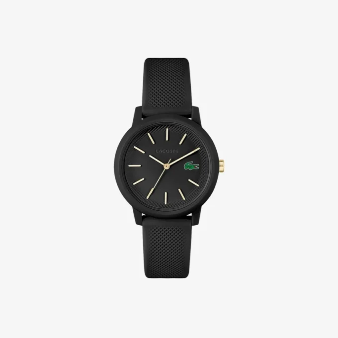 Montres Lacoste.12.12 à bracelet en silicone noir