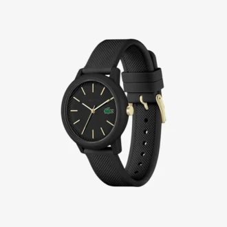 Montres Lacoste.12.12 à bracelet en silicone noir