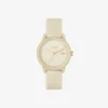 Montres Lacoste.12.12 Go 3 aiguilles en silicone champagne