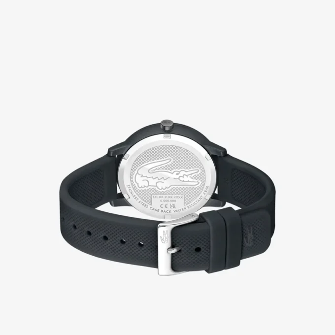 Montres Lacoste.12.12 Move à 3 aiguilles, silicone noir