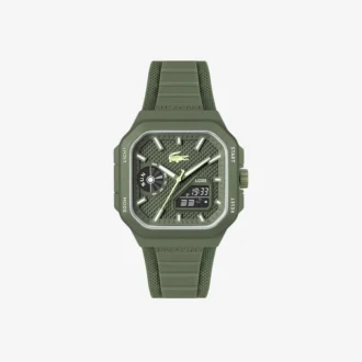 Montres Lc33 carrées en silicone, analogiques et numériques