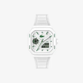 Montres Lc33 carrées en silicone, analogiques et numériques