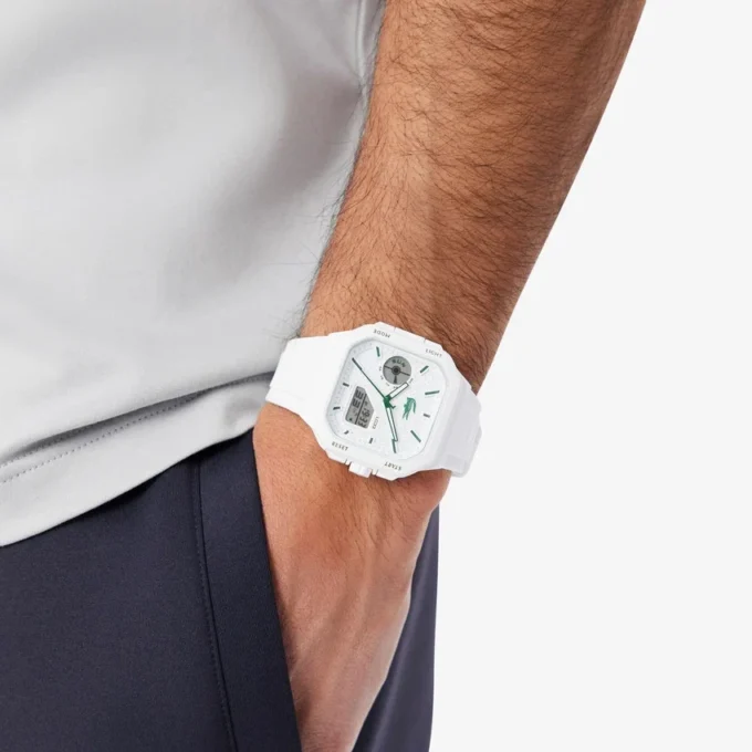 Montres Lc33 carrées en silicone, analogiques et numériques