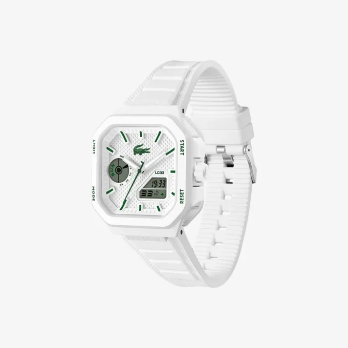 Montres Lc33 carrées en silicone, analogiques et numériques