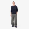 Pantalon ample en laine mérinos pour homme