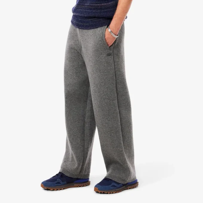 Pantalon ample en laine mérinos pour homme