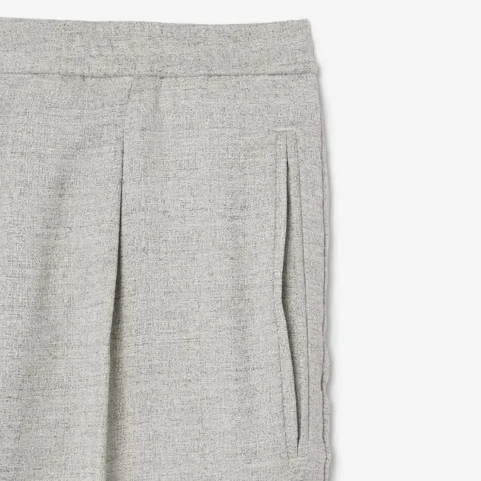Pantalon ample en tissu flammé