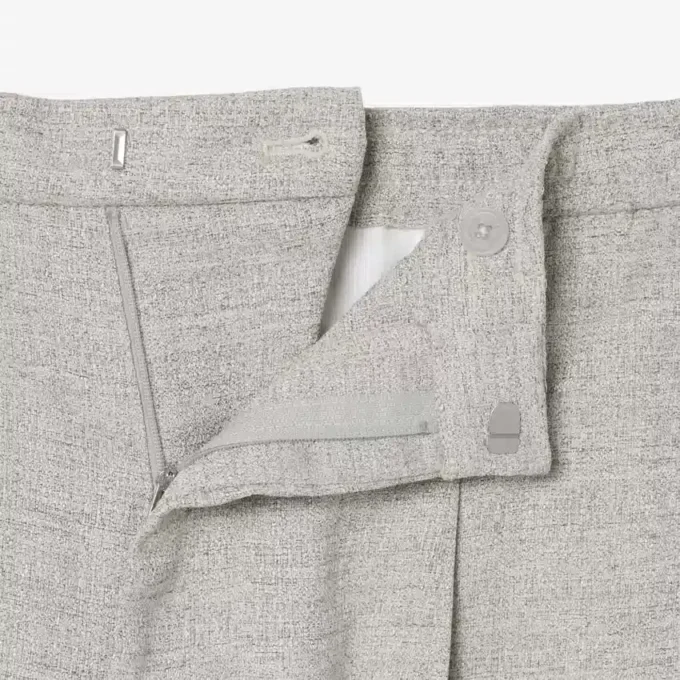 Pantalon ample en tissu flammé