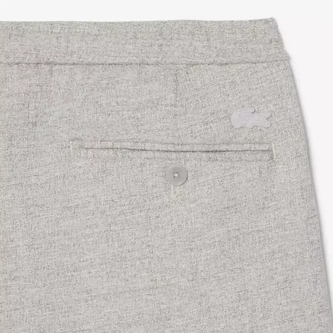 Pantalon ample en tissu flammé
