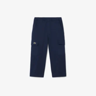 Pantalon cargo en sergé de coton