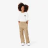 Pantalon cargo en sergé de coton pour fille