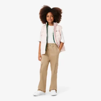 Pantalon cargo en sergé de coton pour fille