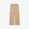 Pantalon cargo en sergé de coton pour fille