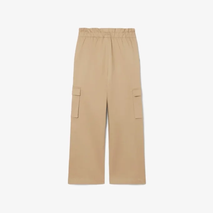 Pantalon cargo en sergé de coton pour fille