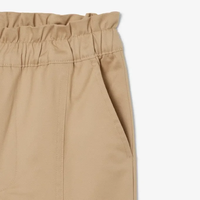 Pantalon cargo en sergé de coton pour fille