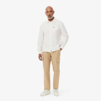 Pantalon cargo léger en coton coupe classique pour homme