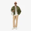 Pantalon cargo léger en coton coupe classique pour homme