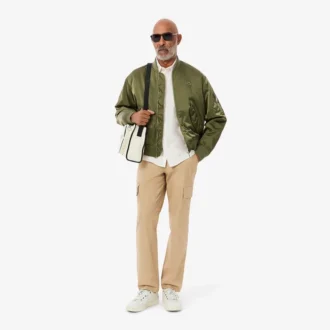Pantalon cargo léger en coton coupe classique pour homme