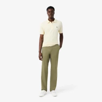 Pantalon chino en coton à coupe classique