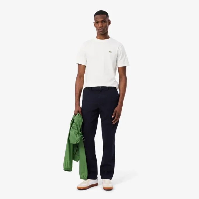 Pantalon chino en coton à coupe classique Pantalon chino en coton à coupe classique
