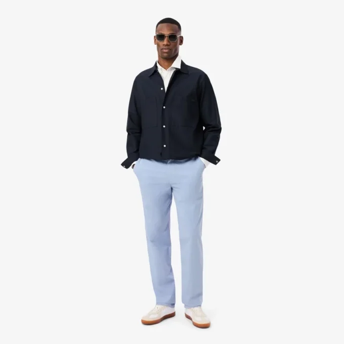 Pantalon chino en coton à coupe classique Pantalon chino en coton à coupe classique