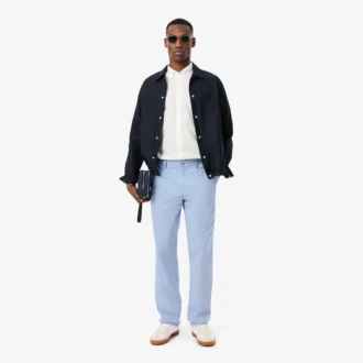 Pantalon chino en coton à coupe classique