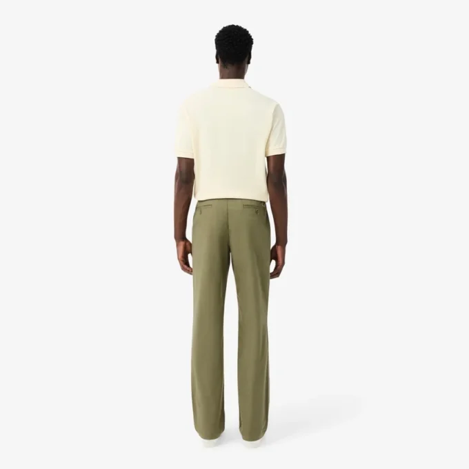 Pantalon chino en coton à coupe classique