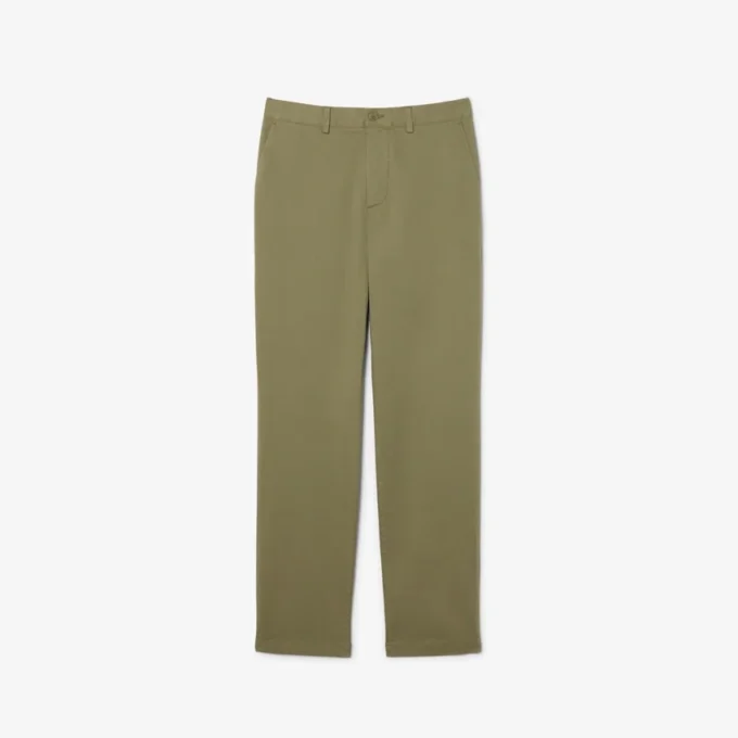 Pantalon chino en coton à coupe classique