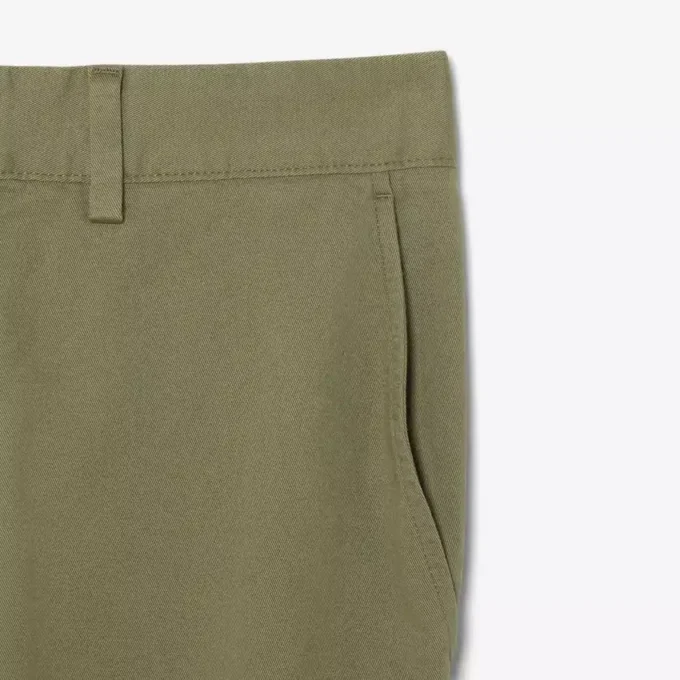 Pantalon chino en coton à coupe classique