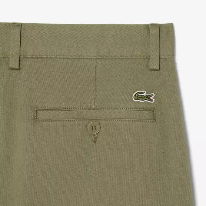 Pantalon chino en coton à coupe classique