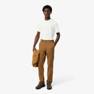Pantalon chino en coton coupe classique pour homme