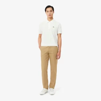 Pantalon chino en coton coupe classique pour homme