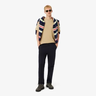 Pantalon chino en coton coupe classique pour homme