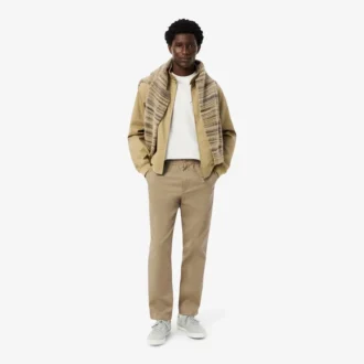 Pantalon chino en coton coupe classique pour homme