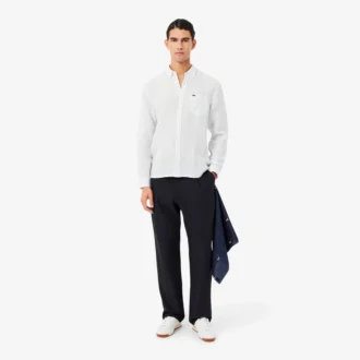 Pantalon chino en coton coupe droite
