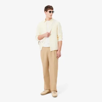 Pantalon chino en coton coupe droite