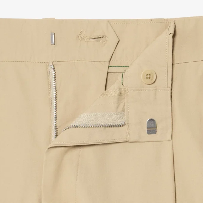 Pantalon chino en coton coupe droite