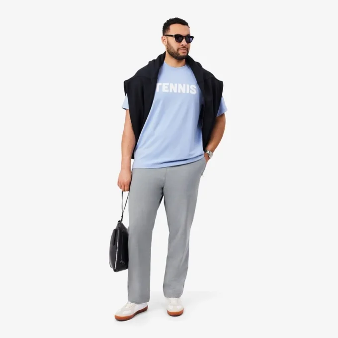 Pantalon chino en flanelle de laine coupe classique pour homme