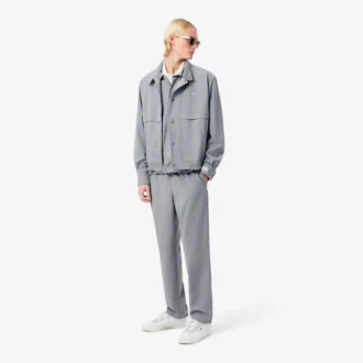 Pantalon chino en flanelle de laine coupe classique pour homme