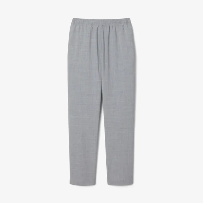 Pantalon chino en flanelle de laine coupe classique pour homme