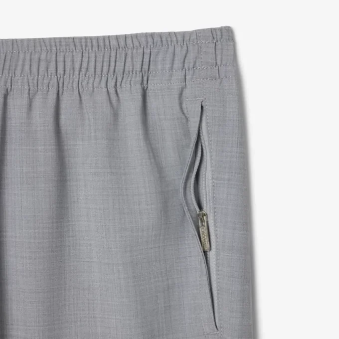 Pantalon chino en flanelle de laine coupe classique pour homme