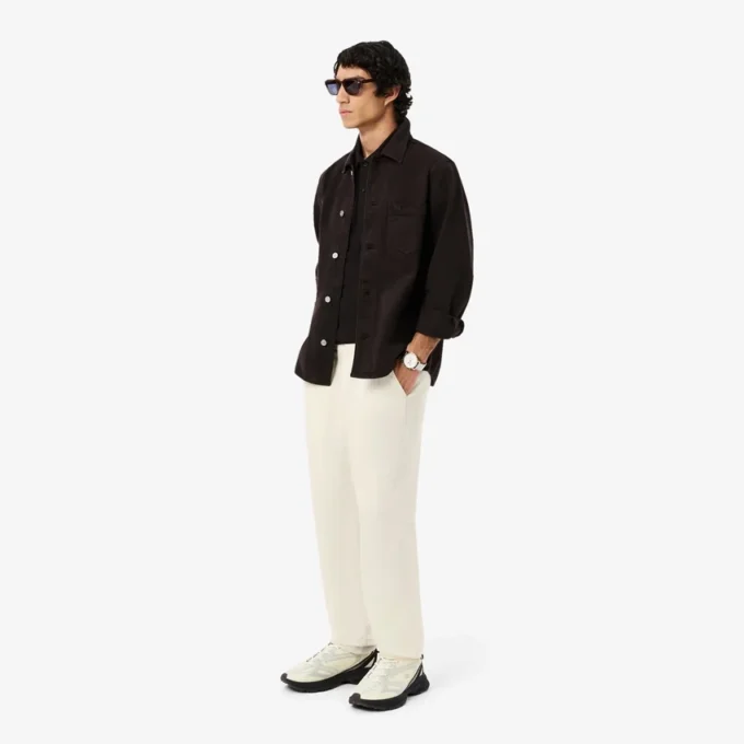 Pantalon chino en lin à coupe classique Pantalon chino en lin à coupe classique