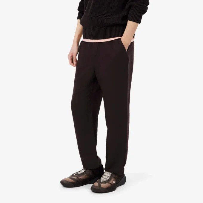 Pantalon chino en lin à coupe classique Pantalon chino en lin à coupe classique