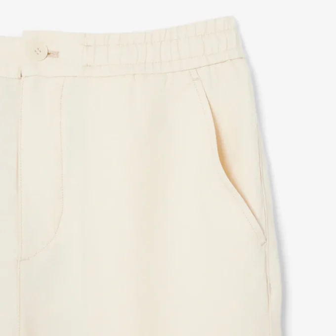 Pantalon chino en lin à coupe classique Pantalon chino en lin à coupe classique