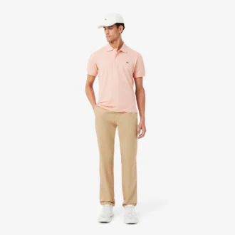 Pantalon chino en sergé de coton, coupe classique