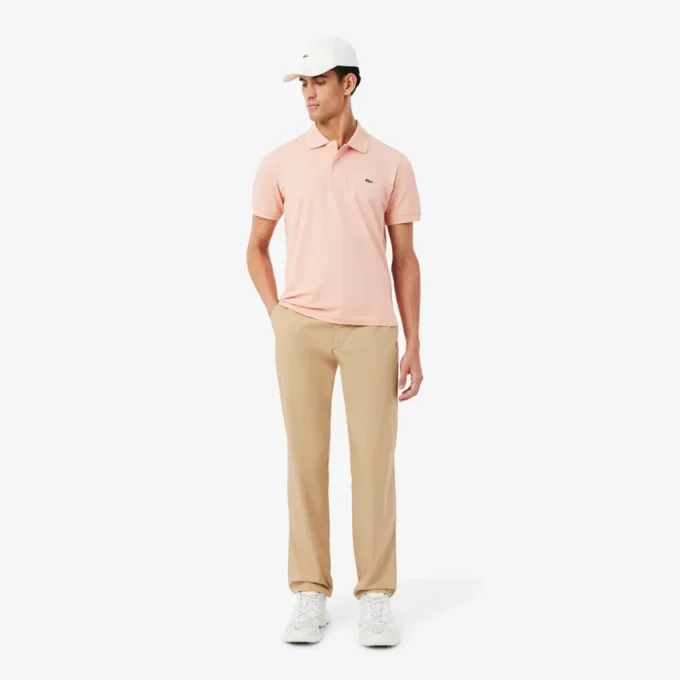 Pantalon chino en sergé de coton, coupe classique Pantalon chino en sergé de coton, coupe classique