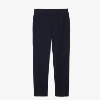 Pantalon chino en sergé de coton, coupe classique